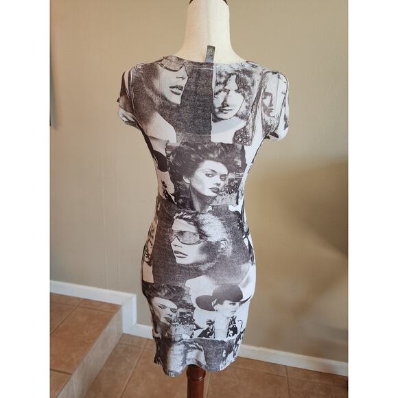 Super Model Women's Bodycon Dress Rhinestones 90's - Picture 5 of 9